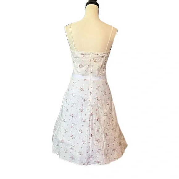 Vintage 90s Y2K Rampage Floral Coquette Cottagecore Fairy Dress - Picture 2 of 8